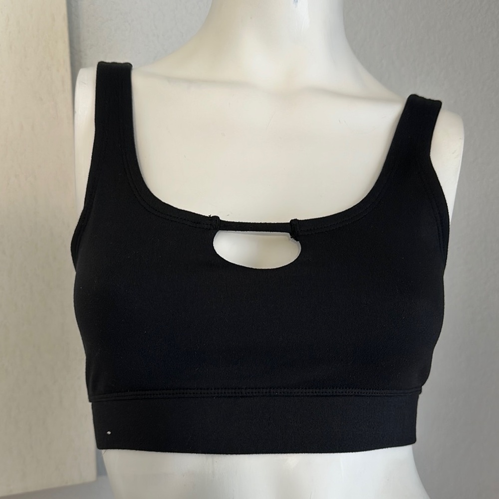 Live Love Dream Aeropostale Sports Black Cutout Sports Bra
